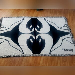 *NEW* HARRY STYLES Pleasing "Two Kissing Swans" Oversized Cotton Blanket NIB